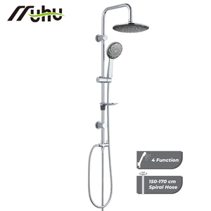 Set Doccia a Colonna con 4 Funzioni ABS, Kit Doccia Regolabile a Risparmio Idrico in Acciaio Inox 304 per Appartamenti - Product Image 2
