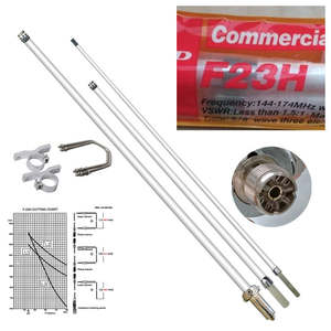 هوائي F23 F23 من الألياف الزجاجية F23H F23 عالي الكسب بالماس ثابت <span class=keywords><strong>VHF</strong></span> من نوع القطع 7.8Dbi - Product Image 1