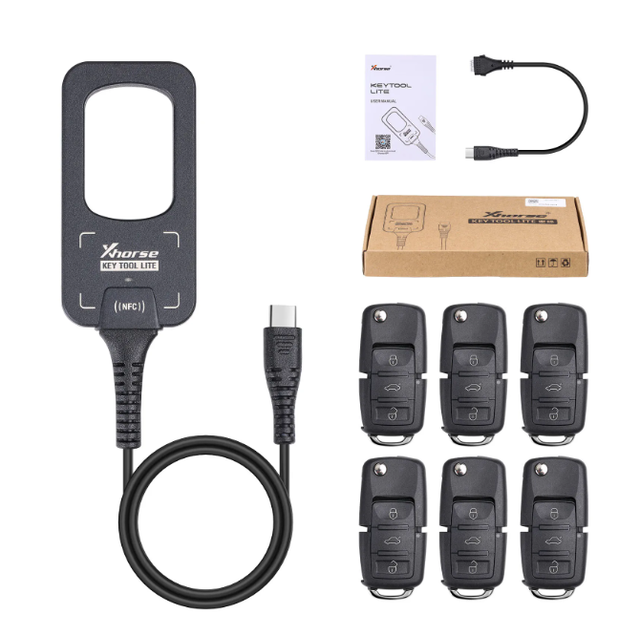Xhorse VVDI BEE Key Tool Lite Frequency Detection Transponder Clone Generate Remote Get 6 XKB501EN Key Freepk Vvdi Mini Key Tool