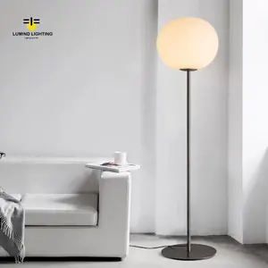 Lumind Boden lampe Skandi navis che Marmorsockel LED Long Tube Neck Stehlampen Wohnkultur Stehlampe modernes Gold