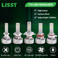 Ampoules de phare de voiture LED Canbus super lumineuses 65W 6000lm H1 H3 H4 H7 H11 9005 9006 Phare de moto