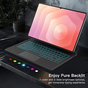 Custodia per tastiera magica Wireless con retroilluminazione magnetica personalizzata per <span class=keywords><strong>Samsung</strong></span> Galaxy <span class=keywords><strong>Tab</strong></span> S11 S10 <span class=keywords><strong>S9</strong></span> Ultra 2025 da 14.6 pollici - Product Image 4