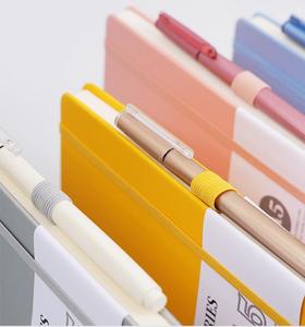 Logo personalizzato stampato A5 Journal Notebook fodera in tessuto di lino con copertina rigida in pelle organizzatore quotidiano filo per cucire diario - Product Image 5