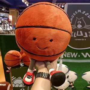 Mainan boneka bola basket sepak bola, gaya baru boneka lembut bola dekorasi pesta rumah hadiah anak-anak - Product Image 5