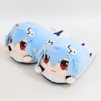 Pantoufles en peluche de dessin animé en gros, pantoufles d'intérieur en coton pour couple, chaussures chaudes en coton pour la maison automne-hiver