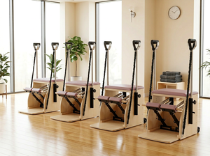 Máquina Reformer Wunda Chair de Madera de Roble para Estudio de <span class=keywords><strong>Pilates</strong></span> TORCH, Equipo Multifuncional de Yoga Ecológico para Ejercicio en Casa, 3 Años de Garantía - Product Image 6