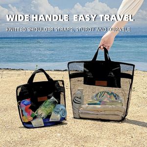 Travel Beach Swimsuit <b>Sunscreen</b> Storage Bag Swimming Storage Tote Bag Summer Mesh Bags - Product Image 4