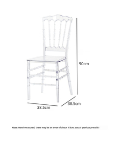 Chaise d'extérieur en acrylique transparente et imperméable <span class=keywords><strong>pour</strong></span> hôtel, empilable, <span class=keywords><strong>pour</strong></span> adultes, modèle Chiavari, <span class=keywords><strong>pour</strong></span> fêtes, événements, mariages, chaise Napoléon - Product Image 2