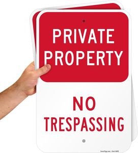 Panneaux de propriété privés accrocheurs pour les maisons de banlieue, les domaines ruraux, les locaux commerciaux, les <span class=keywords><strong>quartiers</strong></span> fermés - Product Image 5