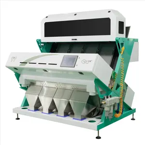 कॉम्पैक्ट आकार रंग सॉर्टर मशीन स्वत: आरजीबी 4 ढलान एशिया बाजरा चावल छँटाई उपकरण अलग अलग रंग हटाने मशीन
