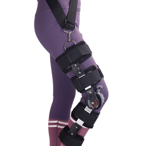 KS Adjustable Knee Brace With Aluminum Frame And <b>Velcro</b> <b>Straps</b> For Joint Support And Protection - Product Image 2