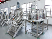 Machine d'homogénéisation sous vide pour cosmétiques, équipement d'émulsification pour crème visage, machine de fabrication de crème de beauté, cuve mélangeuse émulsifiante