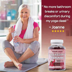 Kustom Cranberry Gummies saluran urin kesehatan Cranberry Gummies untuk wanita kesehatan urin Gummy Cranberry <span class=keywords><strong>Vitamin</strong></span> C - Product Image 2