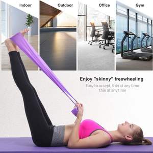 CHENGMO sport 30 libbre fasce elastiche più spesse lunghe 1.5M <span class=keywords><strong>per</strong></span> <span class=keywords><strong>Pilates</strong></span>, Yoga, Fitness, palestra, fasce di allenamento <span class=keywords><strong>per</strong></span> la forza - Product Image 2