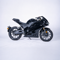 Electric Sportbike 3000W 72V Mid Drive Chain ABS Dual Disc Racing Motorcycle for Adults Gold Fork