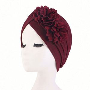Vente en gros de turbans à volants en polyester décontractés pour femmes avec logo personnalisé - Toutes saisons, ajustables - Product Image 4