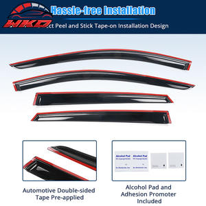 Viseras Acrílicas Delgadas para Ventanas de Ford Escape 4DR 20-25, Protectores Contra Sol y Lluvia, Juego de 4 Piezas - Product Image 4