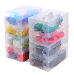 Foldable Shoe Box For Wholesale Clear Plastic Storage Boxes Bins Europe Shoes Organizer Shoe Organizer Sustainable 0.3~1.5mm