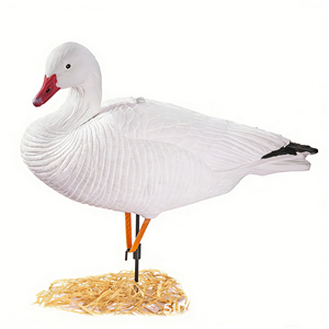 Realistic EVA Snow Goose Hunting <b>Decoy</b> with Stand Stake - Foldable Waterproof UV-Resistant Waterfowl Bait - Product Image 1