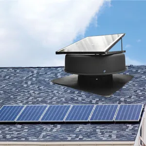 Çatı montaj güneş soğutma sistemi DC egzoz fanı 6-18VDC GÜNEŞ PANELI powered çatı hayranları için çatı, açık, depo