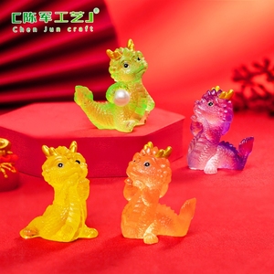Figura de Dragón de Año Nuevo, Creativa, Linda, Semitransparente, de Weij Micro-Landscape, Set de Caja Sorpresa, Accesorios, Pequeña Decoración de Escritorio - Product Image 2