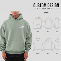 Sweat-shirt à capuche surdimensionné et ample pour homme, 100 % coton, anti-boulochage, personnalisé avec broderie OEM, style athleisure