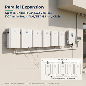 51V 48V 300Ah 15KWh Battery Pack 5kw 10kw 15kw Lithium <b>Iron</b> Phosphate Solar Power System 10KWh Capacity NEHC0003 10kwh Lithium B - Product Image 4