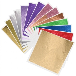 30 Fogli di Foglia <span class=keywords><strong>d</strong></span>'<span class=keywords><strong>Oro</strong></span> <span class=keywords><strong>per</strong></span> Arte, Doratura, Artigianato, Pittura, Decorazione Mobili, Fogli di Lamina <span class=keywords><strong>d</strong></span>'<span class=keywords><strong>Oro</strong></span> 9x9cm, Carta Dorata <span class=keywords><strong>per</strong></span> Arte - Product Image 1