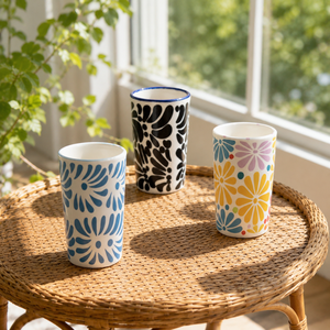 Ensemble de verres à shot mexicains en porcelaine colorée haut de gamme, faits à la main, personnalisés et en gros, de 2 à 3 oz, pour les soirées à base de vin et de tequila - Product Image 5