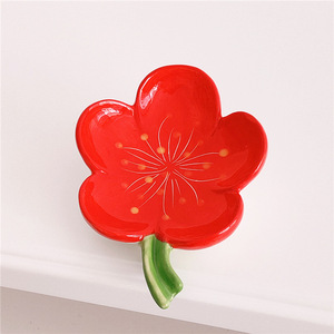 <span class=keywords><strong>Portasapone</strong></span> con Design a forma di fiore <span class=keywords><strong>portasapone</strong></span> auto drenante in ceramica per saponi solidi di tutte le dimensioni comuni - Product Image 6