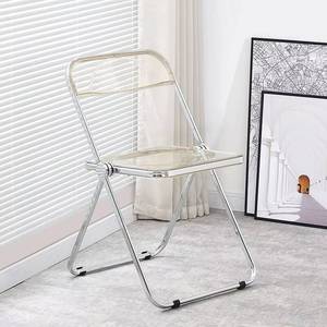 Wholesale Acrylic Modern Comfy Portable <b>White</b> Resin Folding Banquet Beach Outdoor Garden <b>Dining</b> <b>Chair</b> for Event Hotel - Product Image 6