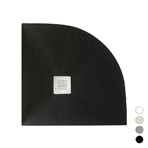 Plato de Ducha Emotion Line Serenity Corner Negro Grafito 80 x 80 cm - Product Image 1