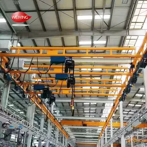 1000 kg 2 tonnes système de pont roulant monorail grue de pont debout libre grue de poste de travail légère