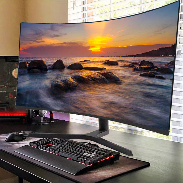 32 Inch 1440p 240hz Monitor 2k 4k Curved G Sync Office Monitor Led  Pc Computer Gaming Monitor