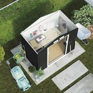 Ngoài Trời Kim Loại Vườn Nhà Kho Thép Không Thấm Nước Khung Dễ Dàng Lắp Ráp Thiên Nhiên Loại Đơn Vị Lưu Trữ Cho Công Cụ Sân Sau Phòng Áp Lực Điều Trị - Product Image 6