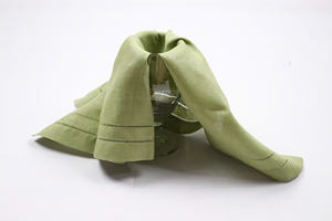 Luxury Table Napkin 100 Percent <b>Linen</b> Handmade Napkin 60x60cm Double Stitched Hem for Wedding Events - Product Image 2