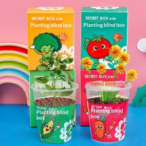 Boîte mystère <span class=keywords><strong>de</strong></span> plantes en pot en plastique pour enfants <span class=keywords><strong>de</strong></span> <span class=keywords><strong>maternelle</strong></span>, graines <span class=keywords><strong>de</strong></span> fleurs – Petit cadeau créatif pour les 7-12 ans, <span class=keywords><strong>décoration</strong></span> <span class=keywords><strong>de</strong></span> bureau - Product Image 3