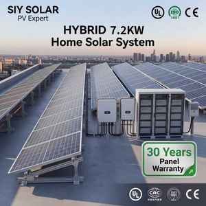 Système solaire hybride 7,2 kW <span class=keywords><strong>avec</strong></span> logo personnalisé, 7200 W, 48 V, service de marquage du fabricant pour le stockage d'énergie, ensemble <span class=keywords><strong>photovoltaïque</strong></span> complet - Product Image 3