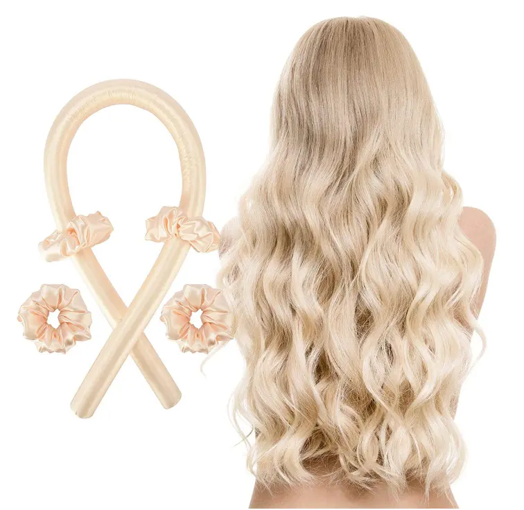 Vendita calda arricciacapelli senza calore capelli magic sleep curl ribbon raso di seta arricciatura dei capelli senza calore