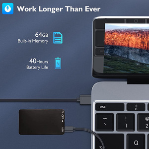 Thẻ Ghi Âm Thiết Bị Xách Tay 760 Giờ Mini Giọng Nói Kích Hoạt Ghi Âm Giọng Nói 64GB Cho Các Cuộc Họp Bài Giảng - Product Image 4