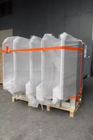 Support de fixation pour camion 68" x 80" avec boîte, 2 supports de chaînes et plateau, protections de cabine à une porte pour semi-remorques