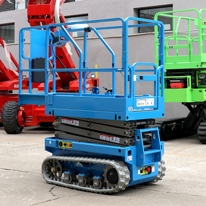 Fábrica al por mayor 6m 8M terreno áspero de mediana altura móvil portátil mesa eléctrica coche elevador de tijera hidráulica para la venta - Product Image 5