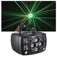 Lumière de fête multifonctionnelle LED stroboscopique blanche Oeil d'abeille rouge vert Laser DMX pour spectacle de lumières de Noël Lumières de scène