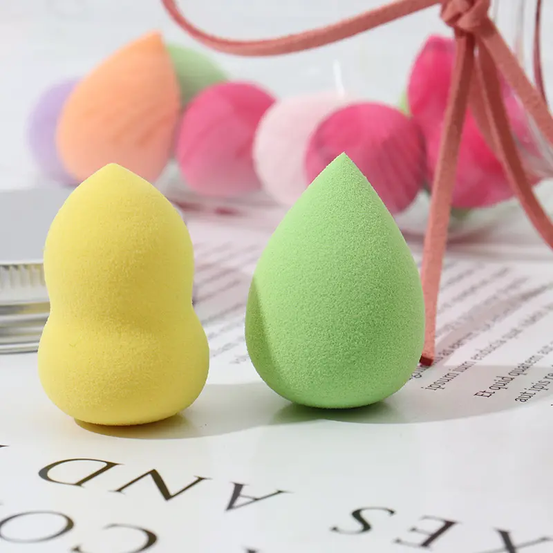 Luxury Hot Selling Latex Free Round Makeup Sponge Wholesale Makeup Sponge Holder Packaging Box Case Set Gradient Shenzhen 4pcs 8