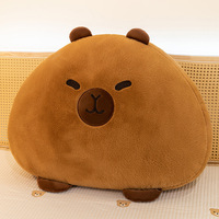 Coussin en peluche Capybara mignon, coussin doux à câliner, coussin de dossier, coussin lombaire pour lit, canapé, décoration intérieure, adorables jouets en peluche