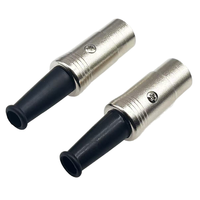 Connecteur MIDI mâle DIN 7 broches en métal à souder, terminaison de câblage permanente, prend en charge un câblage personnalisé fiable et des travaux de service