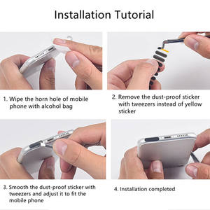 <span class=keywords><strong>ที่</strong></span><span class=keywords><strong>ชาร์จ</strong></span>โทรศัพท์มือถือช่องตาข่ายกันฝุ่น, สติกเกอร์ตาข่ายกันฝุ่นสำหรับ Apple Huawei Redmi - Product Image 6