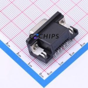 2301844-1 D-Sub/VGA Connector Bent Lead Through Hole Connector Female 9P Right Angle Insert 2 - Product Image 2