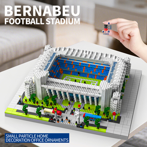 Juguete Educativo Moderno, Estructura de Múltiples Niveles, Modelo de Campo de Fútbol, Set de Construcción, Bloques de Construcción del Estadio Bernabéu - Product Image 1