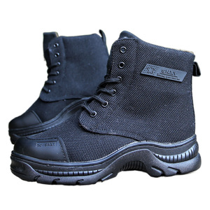 Bottes de neige pour hommes en cuir doublées de laine imperméables antidérapantes chaussures d'hiver à talon bas - Product Image 4